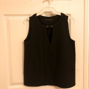 Zara structured tank top in black